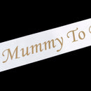 Satin Ribbon Mummy To Be Writing Sash Baby Shower Party Supplies