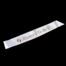 Satin Ribbon Mummy To Be Writing Sash Baby Shower Party Supplies