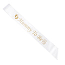 Satin Ribbon Mummy To Be Writing Sash Baby Shower Party Supplies