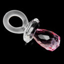 Crystal Elegant Pacifier Wedding Birthday Party Supplies Pink And Clear