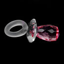 Crystal Elegant Pacifier Wedding Birthday Party Supplies Pink And Clear