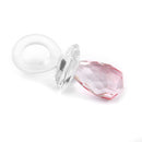 Crystal Elegant Pacifier Wedding Birthday Party Supplies Pink And Clear