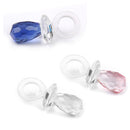 Crystal Elegant Pacifier Wedding Birthday Party Supplies Blue And Clear