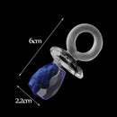 Crystal Elegant Pacifier Wedding Birthday Party Supplies Blue And Clear