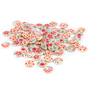 1 Set of 100PCS Mixed Colors 15mm Drawing Printing Round Buttons For Scrapbooking Sewing Craft Project DIY Accessory