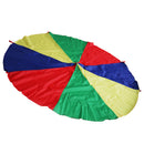 6.5 Feet 8 Handles Children Kid Rainbow Parachute Training Toy Game Colorful