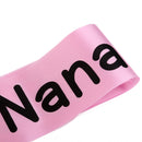 Satin Ribbon Nana To Be Writing Sash Baby Shower Party Supplies Pink
