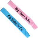 Satin Ribbon Big Sister To Be Writing Sash Baby Shower Party Supplies Blue