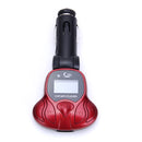 Set Of Compact Plug And Play Car MP3 Player FM Brodcast Modulator With Remote Control & 1 GB TF Card Red