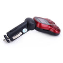 Set Of Compact Plug And Play Car MP3 Player FM Brodcast Modulator With Remote Control & 1 GB TF Card Red