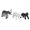Plastic Lion Tiger Leopard Deer Bear Wild Animal Model Toy 12pcs Multi-color