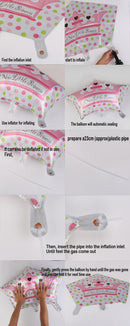 Baby Girl Shaped Balloon Foil Balloons Mylar Balloons Helium Balloons Party Decor