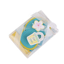 Slipper Luggage Bag Suitcase Gift Tag Name Holder Hanging Accessory Blue Background And Blue Border