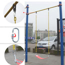 Red Plastic Swing Set Seat Outdoor Garden