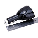 Short-circuit Protection Automatic Overload Cut Off Dual USB Ports Car Charger Adapter With Lighter Socket Black