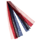 4x 1 yard Fashion Chic Sequins Embroidery On Organza Ribbon DIY Crafts