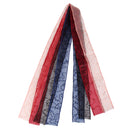 4x 1 yard Fashion Chic Sequins Embroidery On Organza Ribbon DIY Crafts