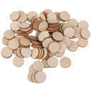 Wooden Round Shaped Embellishments Card Making Scrapbooking Decoupage Sign Making Plaques DIY Craft Supplies PACK OF 100PCS 20mm
