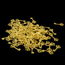 100Pcs Jewelry Finding Charms & Pendants Gold Plated Alloy Key Pendants
