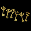 100Pcs Jewelry Finding Charms & Pendants Gold Plated Alloy Key Pendants
