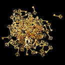 100Pcs Jewelry Finding Charms & Pendants Gold Plated Alloy Key Pendants