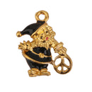 11 Pieces Gold Enamel Christmas Charms Snowflake Christmas Tree Santa Claus Charm Pendant Jewelry Beads Crafts
