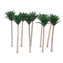 50pcs Model Coconut Palm Trees Train Layout Beach Scenery 9cm