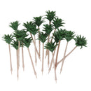 50pcs Model Coconut Palm Trees Train Layout Beach Scenery 9cm