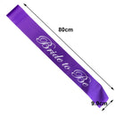 Bride To Be Writting Purple Sash Hens Night Wedding Shower
