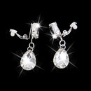 Rhinestone Bridal Wedding Shoulder Chain Necklace And Earrings