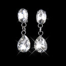 Rhinestone Bridal Wedding Shoulder Chain Necklace And Earrings