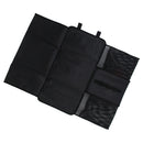 Baby Toddler Nylon Foldable Two Mesh Pocket Diaper Pad Changing Mat Black