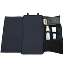 Baby Toddler Nylon Foldable Two Mesh Pocket Diaper Pad Changing Mat Black