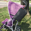 Baby Toddler Nylon Foldable Two Mesh Pocket Diaper Pad Changing Mat Black