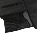 Baby Toddler Nylon Foldable Two Mesh Pocket Diaper Pad Changing Mat Black