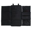 Baby Toddler Nylon Foldable Two Mesh Pocket Diaper Pad Changing Mat Black