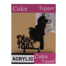 Wedding Engagement Bride & Groom Acrylic Cake Topper