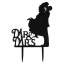 Wedding Engagement Bride & Groom Acrylic Cake Topper