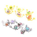 12 Plastic Terror Ghost Face Finger Puppets Carnival Halloween Pranks Props
