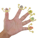 12 Plastic Terror Ghost Face Finger Puppets Carnival Halloween Pranks Props