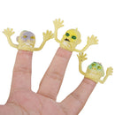 12 Plastic Terror Ghost Face Finger Puppets Carnival Halloween Pranks Props