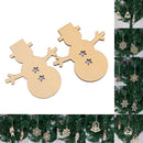 Set Of Wooden Hexagon Snowflake Embellishment With Strings Hanger Tags Card Making Scrapbooking Sign Making DIY Craft Supplies 8 x 8 x 0.3cm