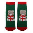 Kids Christmas Socks Novelty Socks Baby Boys Girls Xmas Gift Little Bear Print 1-3Y