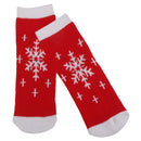 Kids Christmas Socks Novelty Socks Baby Boys Girls Xmas Gift Snowflake Print 1-3Y