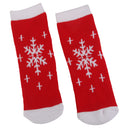 Kids Christmas Socks Novelty Socks Baby Boys Girls Xmas Gift Snowflake Print 1-3Y