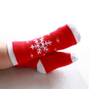 Kids Christmas Socks Novelty Socks Baby Boys Girls Xmas Gift Snowflake Print 1-3Y