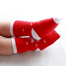 Kids Christmas Socks Novelty Socks Baby Boys Girls Xmas Gift Snowflake Print 1-3Y