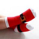 Kids Christmas Socks Novelty Socks Baby Boys Girls Xmas Gift Belt Print 1-3Y