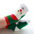 Kids Christmas Novelty Socks Baby Boys Girls Xmas Gift Santa Claus Print 1-3Y
