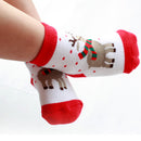 Kids Christmas Socks Novelty Socks Babyh Boys Girls Xmas Gift Deer Print 1-3Y
